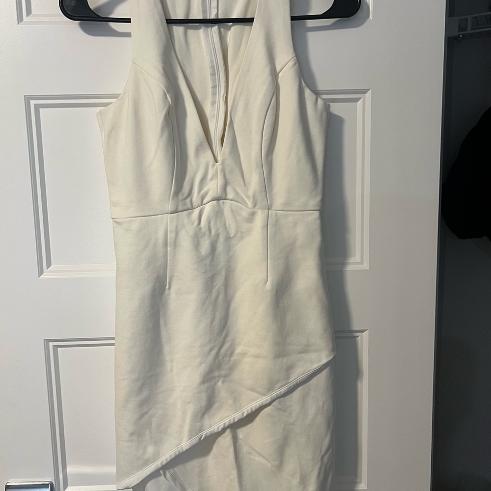 NBD White Sleeveless Dress
